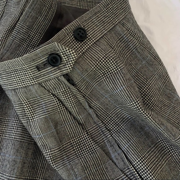 Vintage YSL Black Tweed Pencil Skirt Houndstooth Yves Saint Laurent 90s - Picture 4 of 13